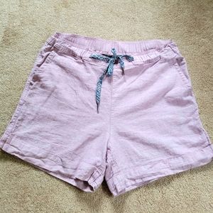 Womens Eddie Bauer linen shorts. Size small